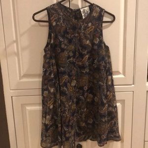 Paisley print dress